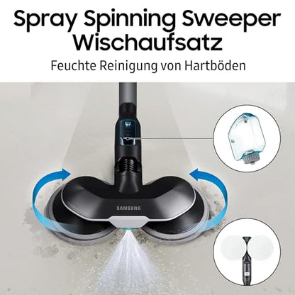 Samsung Bespoke AI Jet Akku+ Wet&Clean | 280 W, 2 Akkus, Wischfunktion, All-in-One-Station, Santorini Beige
