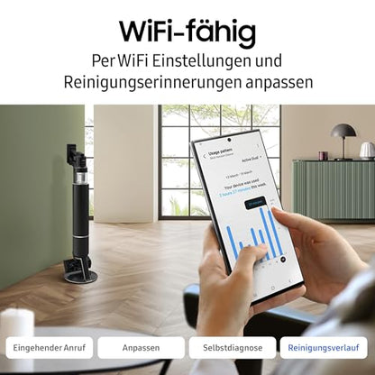 Samsung Bespoke AI Jet Akku+ Wet&Clean | 280 W, 2 Akkus, Wischfunktion, All-in-One-Station, Santorini Beige
