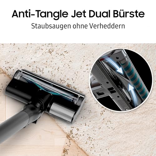 Samsung Bespoke AI Jet Akku+ Wet&Clean | 280 W, 2 Akkus, Wischfunktion, All-in-One-Station, Santorini Beige