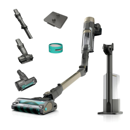 Shark PowerDetect Clean & Empty Akku-Staubsauger IP3253EUT | Absaugstation, 70 Min Laufzeit, selbstentleerend, LED, Gold