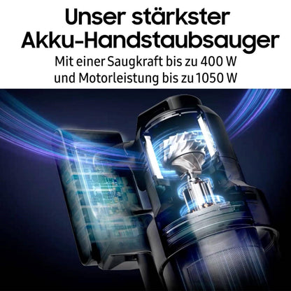 Samsung Bespoke AI Jet Ultra Akku+ CompleteClean | 400 W, 2 Akkus, All-in-One-Station, Pet Tool+, Satin Black