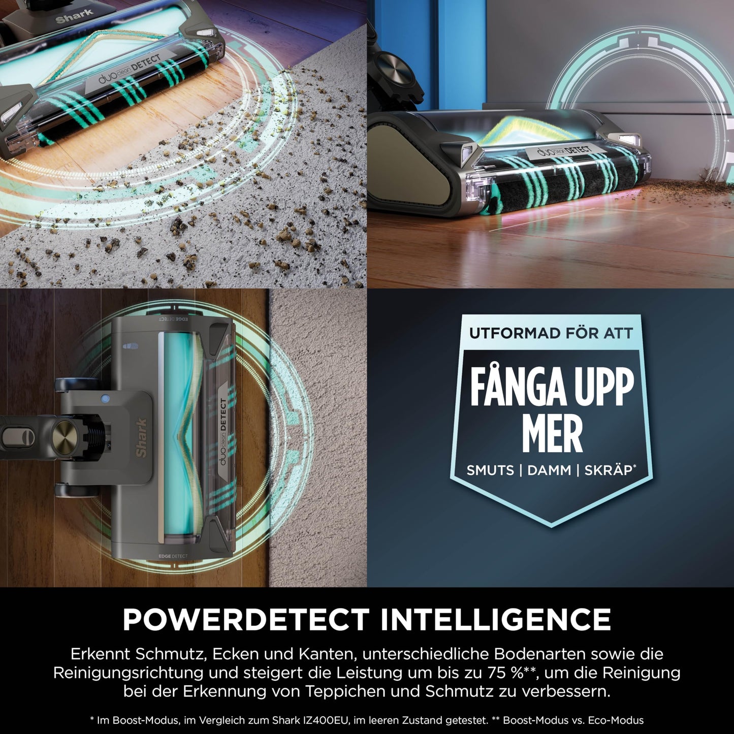 Shark PowerDetect Clean & Empty Akku-Staubsauger IP3253EUT | Absaugstation, 70 Min Laufzeit, selbstentleerend, LED, Gold